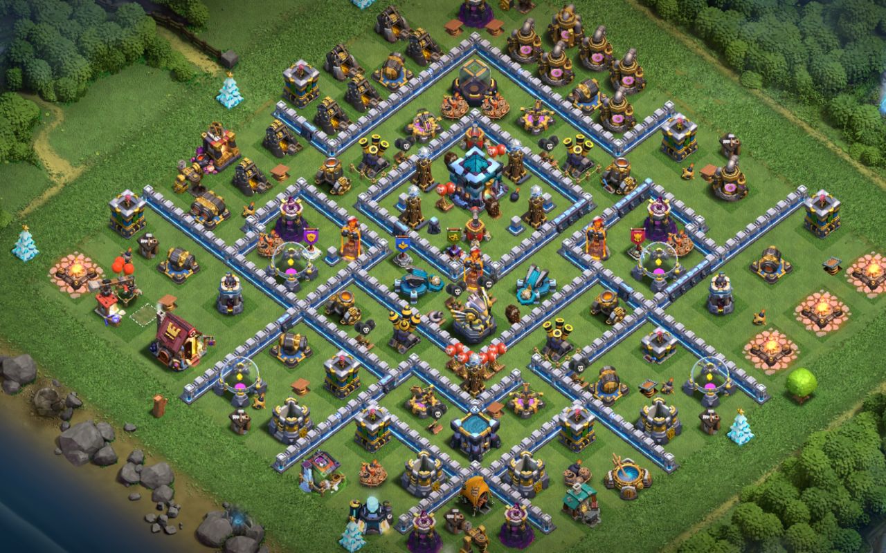 Town Hall 13 Trophy Base layout by خلودي