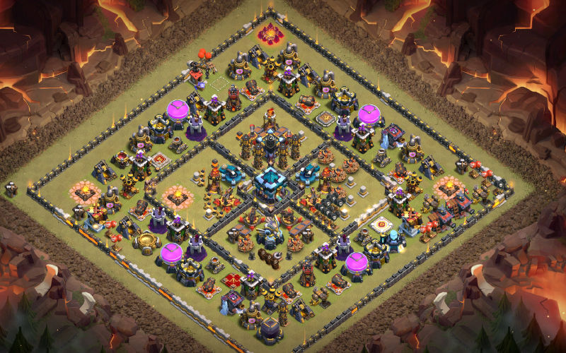 Town Hall 13 War Base layout by ALOKOZAY KHAN