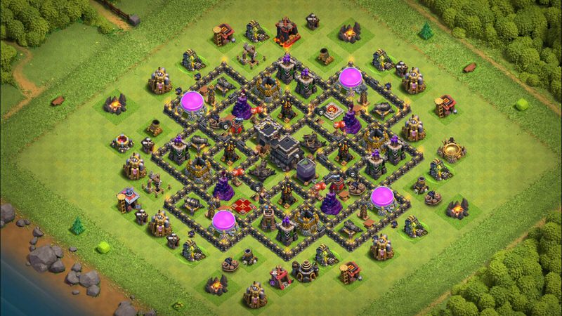 Town Hall 9 Farming Base layout by TReX