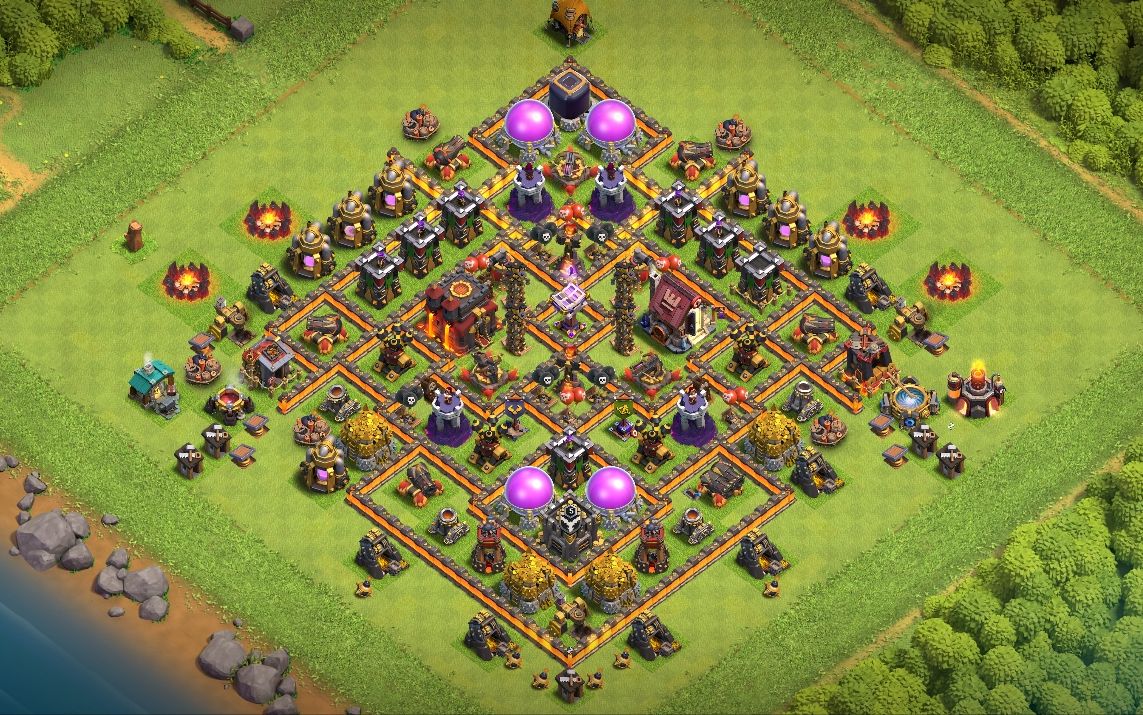 Town Hall 10 War Base layout by MARK