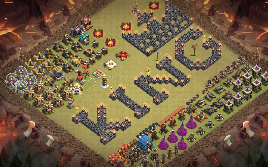 Town Hall 12 Fun Base layout by SOM.BOY