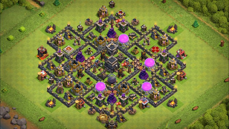 Town Hall 9 Farming Base layout by TReX