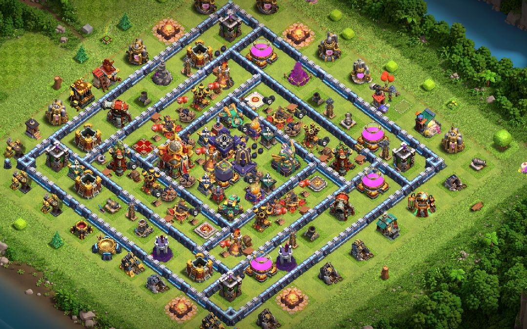 Town Hall 16 Trophy Base layout by another world