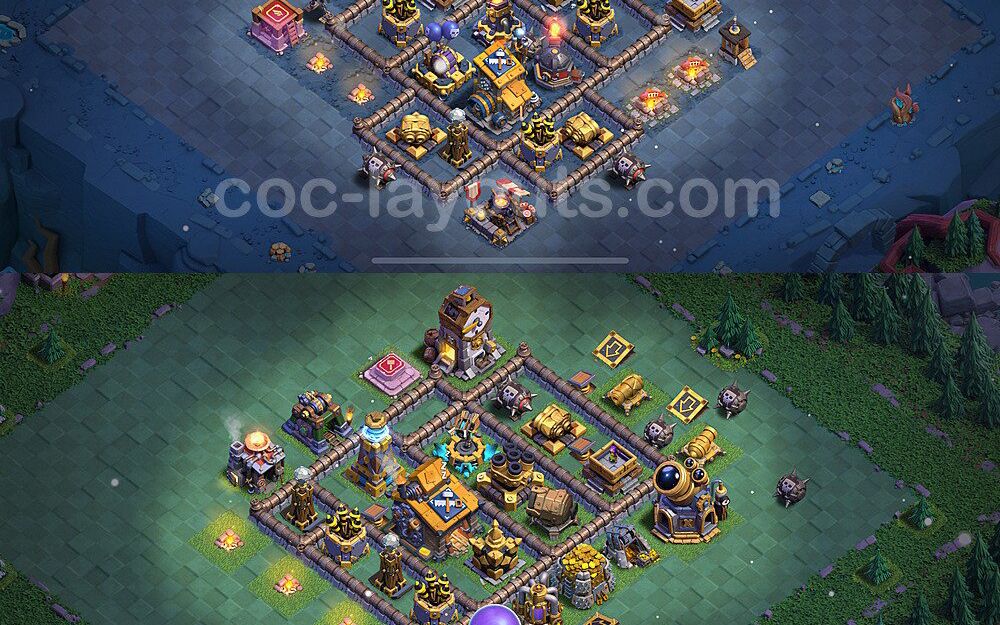 Builder Hall 10 Builder Base layout by AloneIntheDark