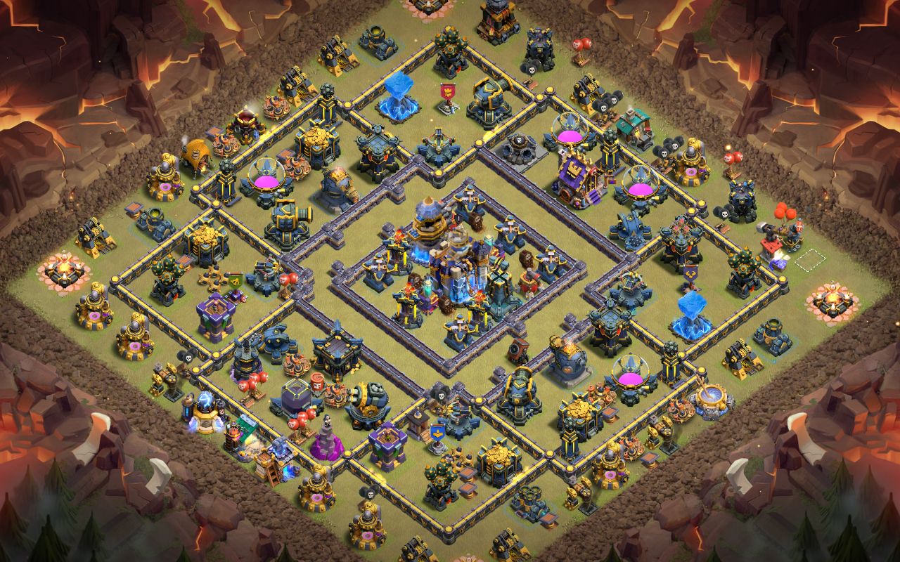 Town Hall 18 War Base layout by Manify