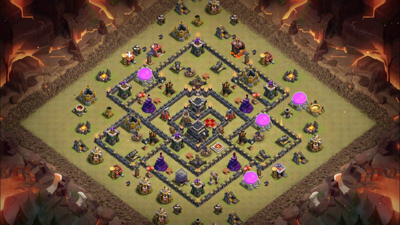 Town Hall 9 War Base layout by TReX