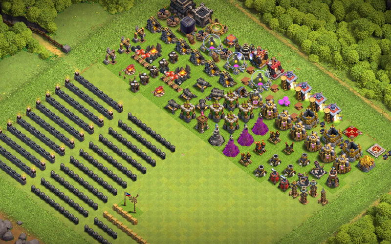 Town Hall 9 Fun Base layout by Sawamura