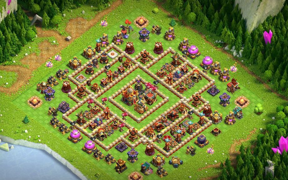 Town Hall 16 Trophy Base layout by XLR8