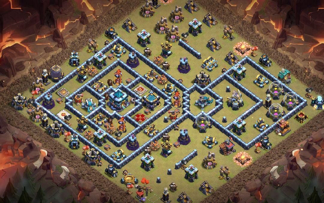 Town Hall 13 War Base layout by MD Yasir Gaming