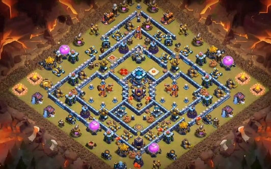 Town Hall 13 War Base layout by Gaming Sanged