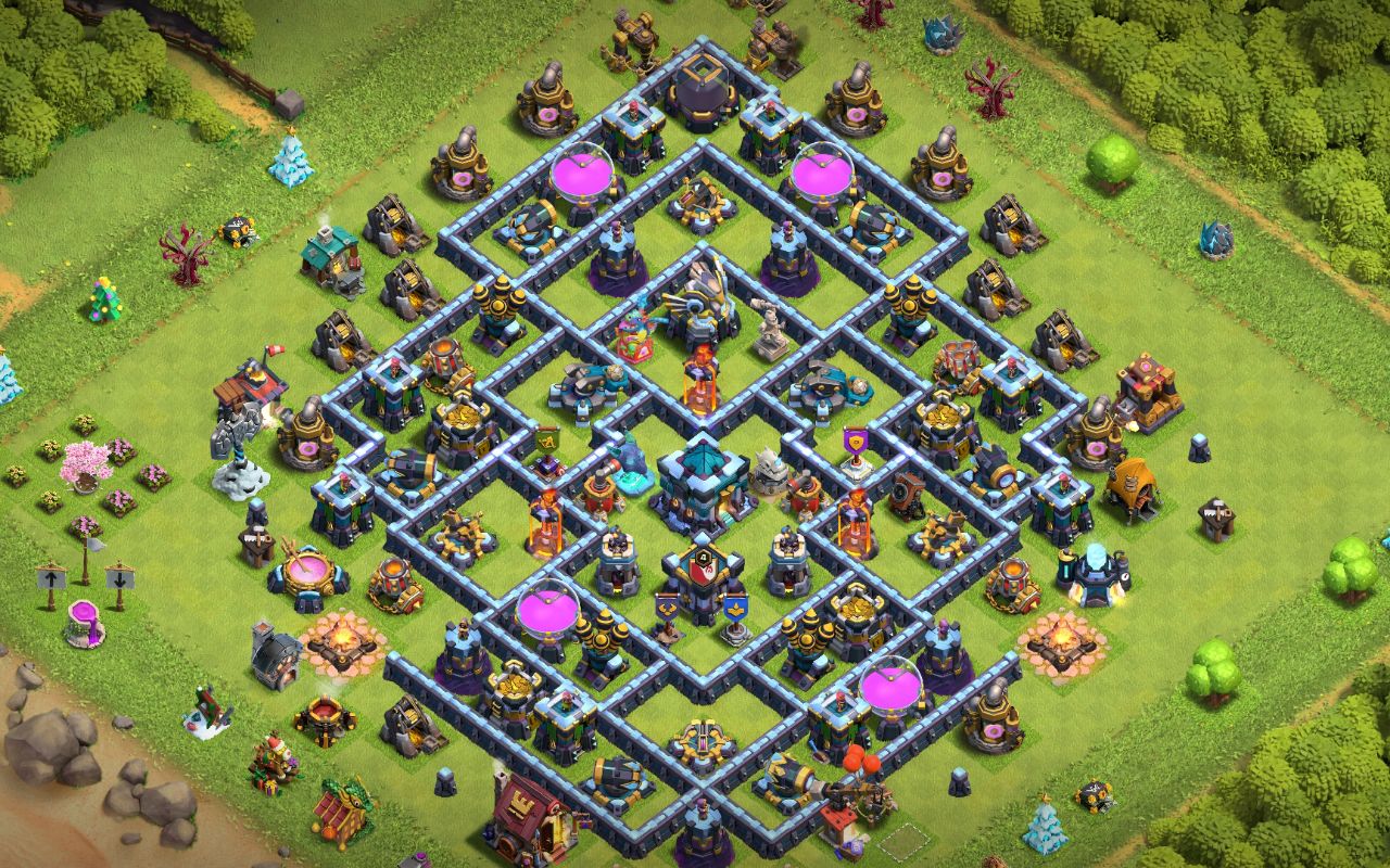 Town Hall 13 Trophy Base layout by Emi Fan Boy🌚