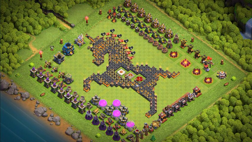 Town Hall 12 Fun Base layout by TReX