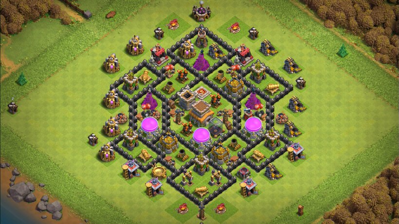 Town Hall 8 Trophy Base layout by TReX