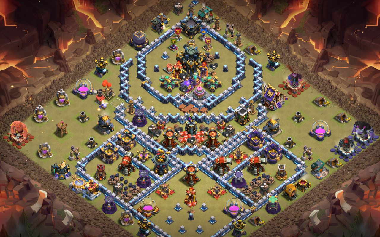 Town Hall 17 War Base layout by Sheikh Sadik