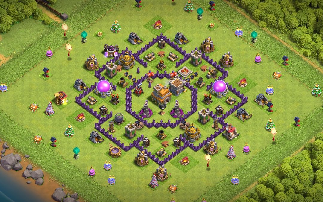 Town Hall 7 Hybrid Base layout by Kwon Eunbi
