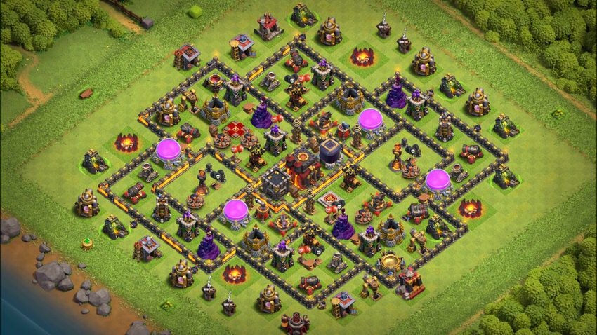 Town Hall 10 Farming Base layout by TReX