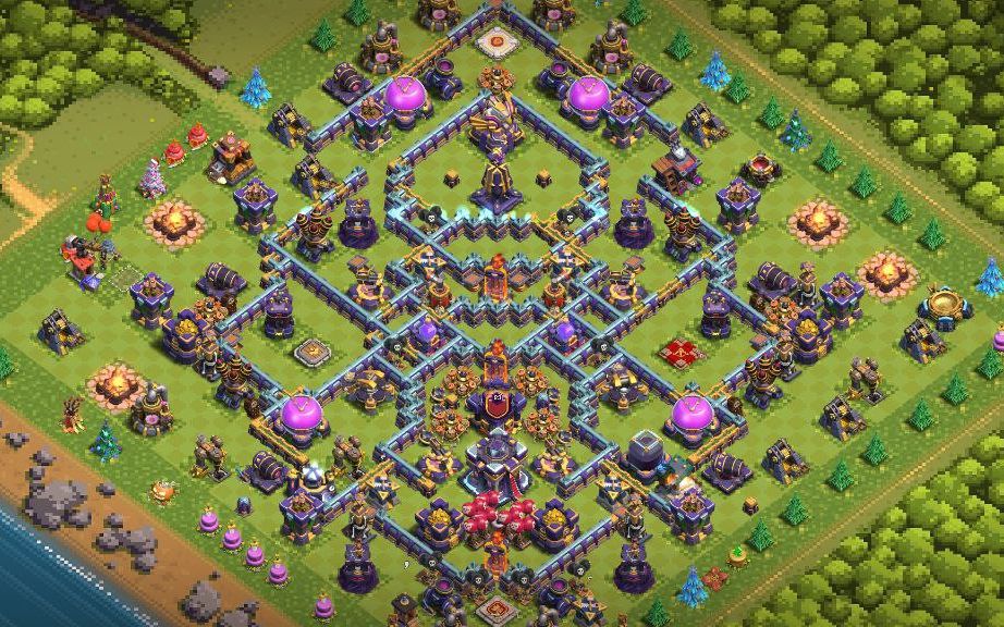 Town Hall 15 Trophy Base layout by XLR8