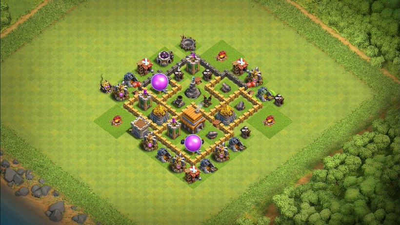 Town Hall 5 Trophy Base layout by TReX