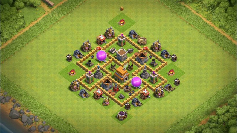 Town Hall 6 Hybrid Base layout by TReX