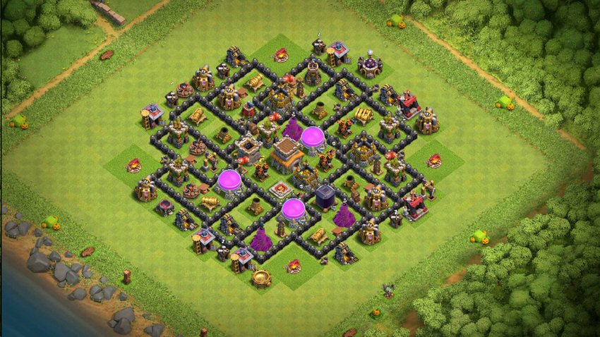 Town Hall 8 Farming Base layout by TReX
