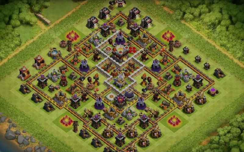 Town Hall 11 Hybrid Base layout by lianBIG