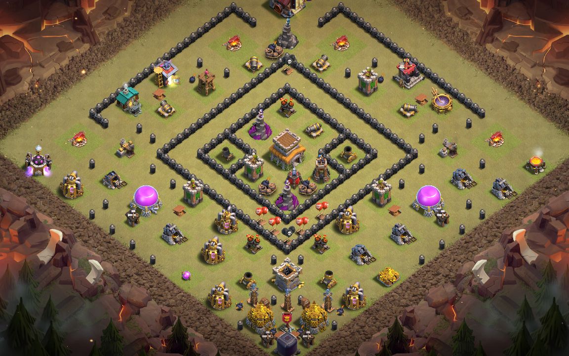 Town Hall 8 War Base layout by FirmanTropy