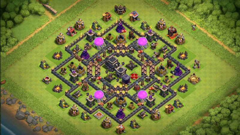 Town Hall 9 Farming Base layout by TReX