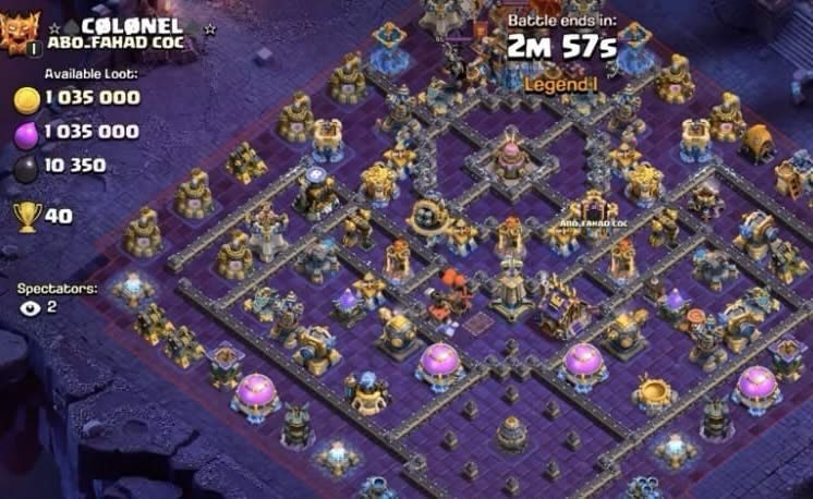 Town Hall 18 Legend Base layout by XLR8