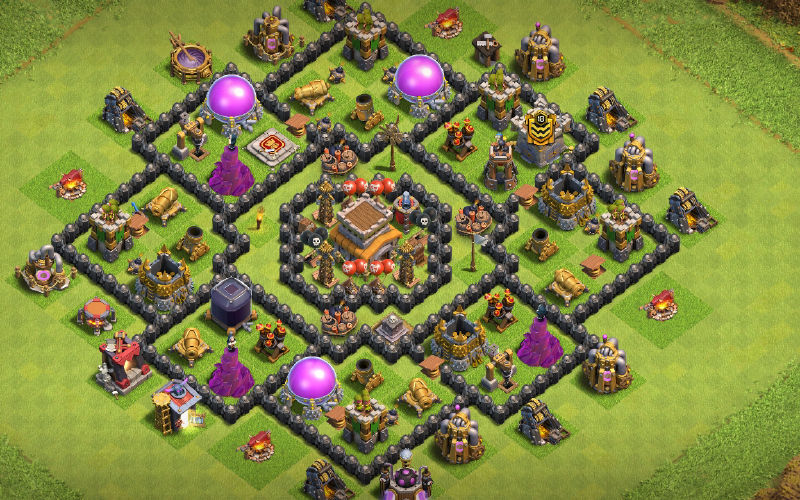 Town Hall 8 Hybrid Base layout by Cruel Intention