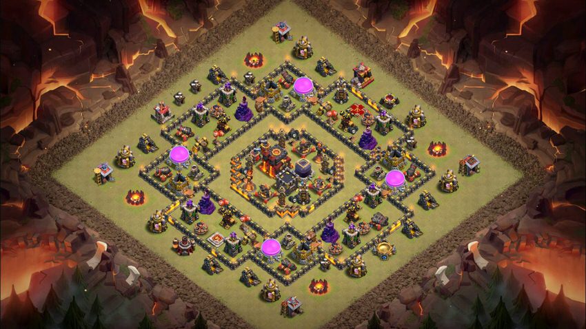 Town Hall 10 War Base layout by TReX