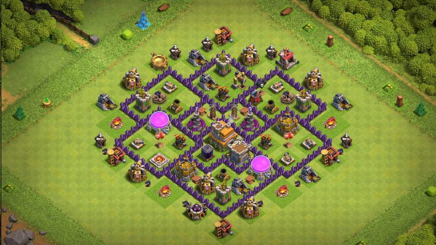 Town Hall 7 Trophy Base layout by TReX