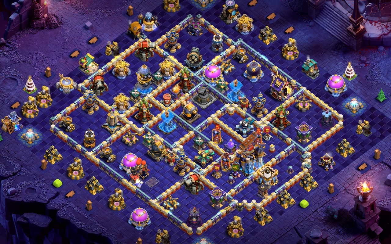 Town Hall 18 Hybrid Base layout by Sn0w0wl