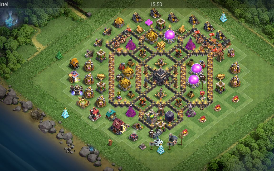 Town Hall 9 War Base layout by Anime