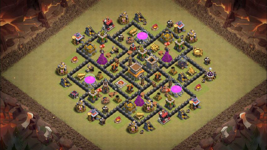 Town Hall 8 War Base layout by TReX
