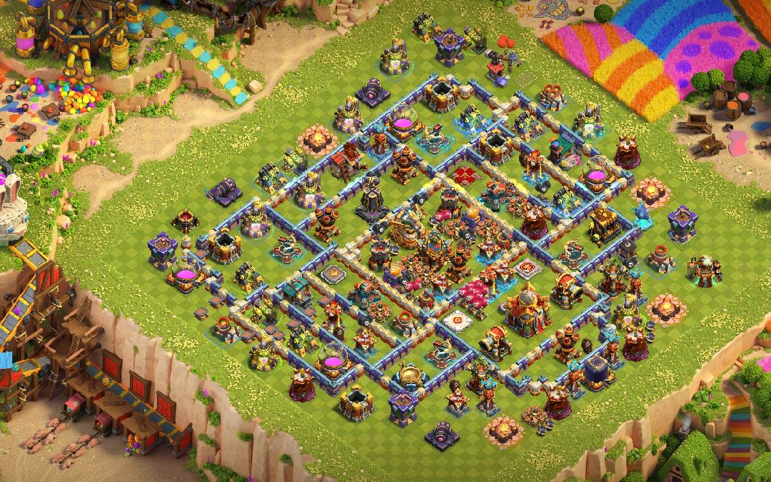 Town Hall 16 Hybrid Base layout by Atilla The Pun