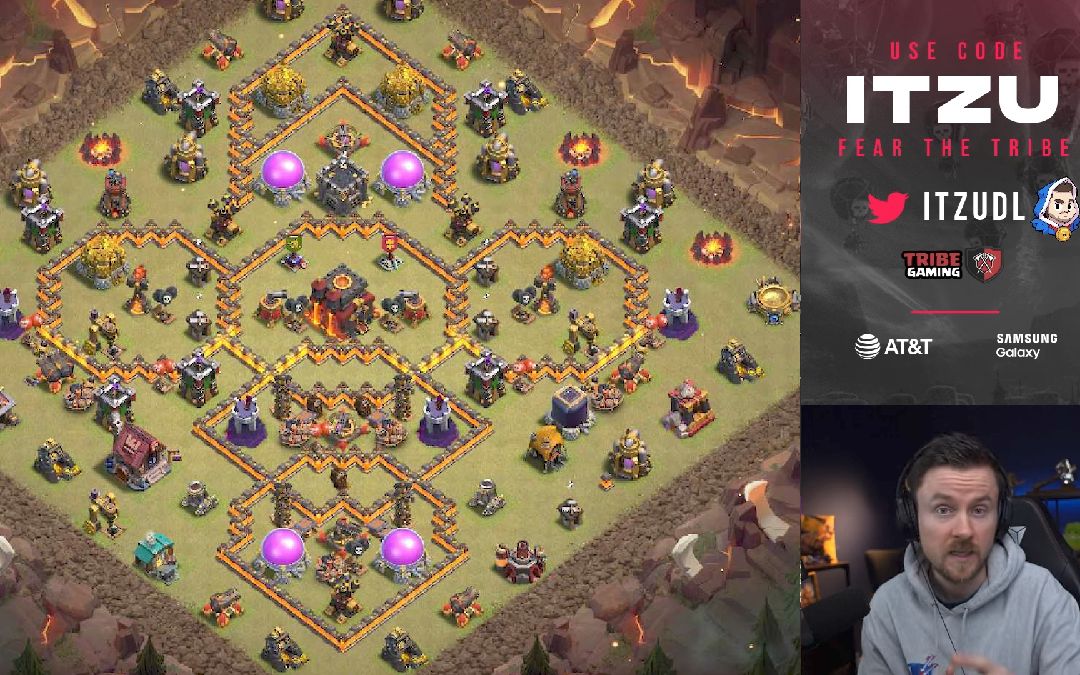 Town Hall 10 War Base layout by XLR8