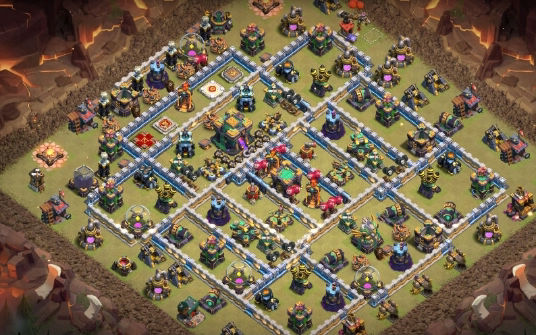 Town Hall 14 War Base layout by Gaming Sanged