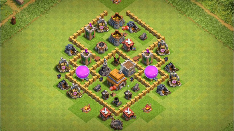 Town Hall 5 Trophy Base layout by TReX