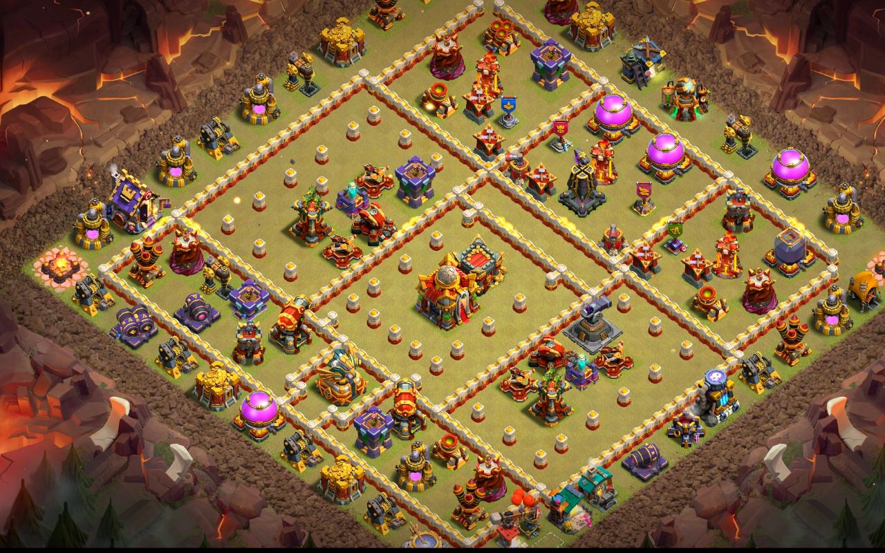Town Hall 16 War Base layout by Reza Gunawan Atmajaya