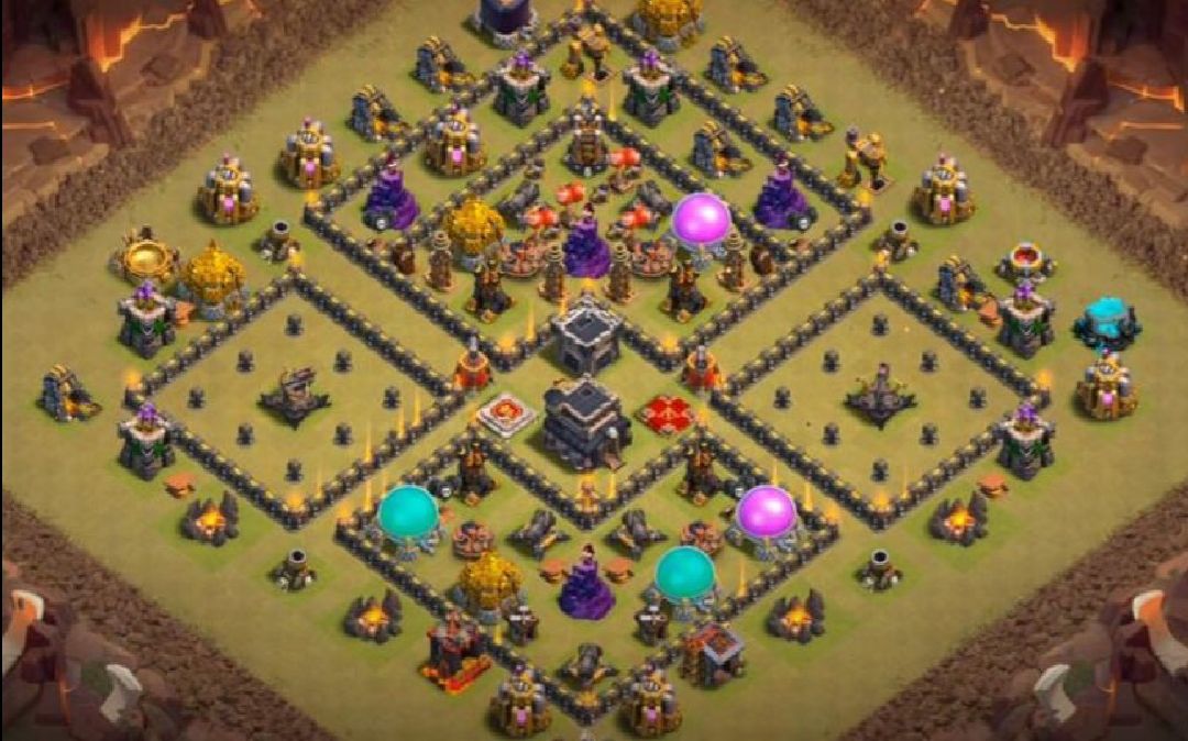 Town Hall 9 War Base layout by ardean