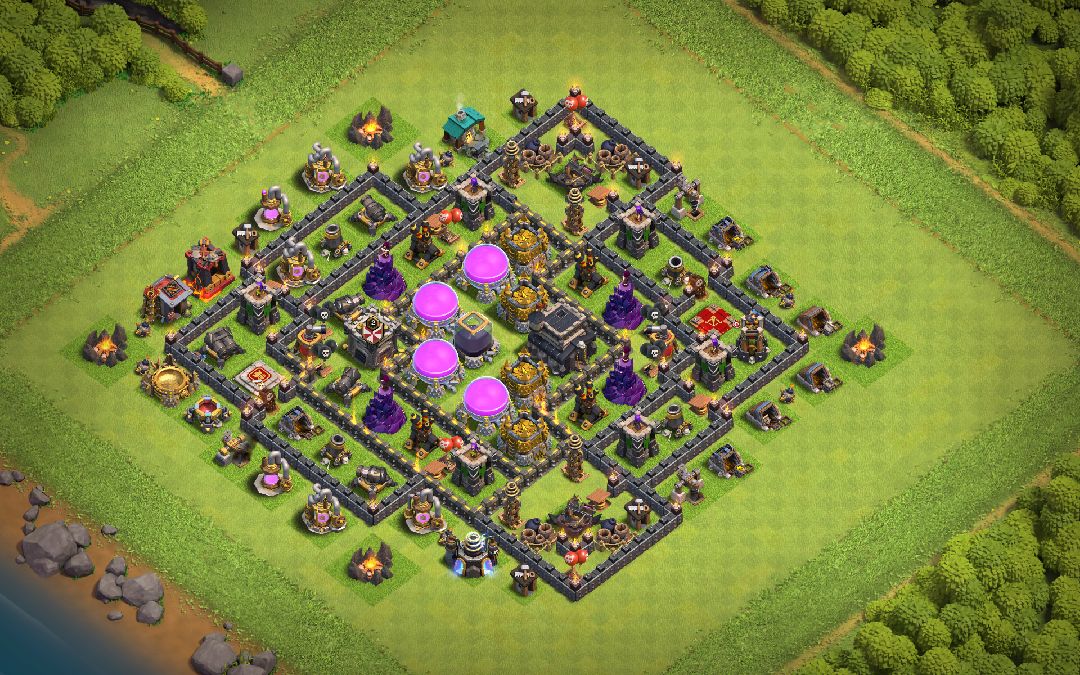 Town Hall 9 Farming Base layout by Noex