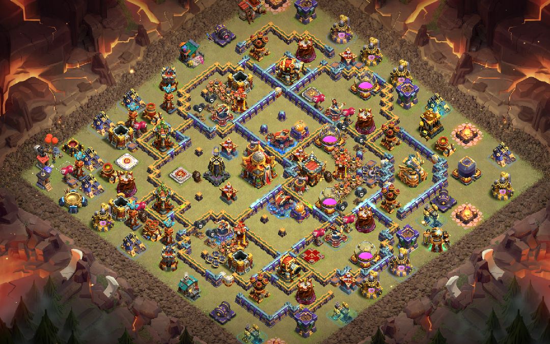 Town Hall 16 War Base layout by XLR8