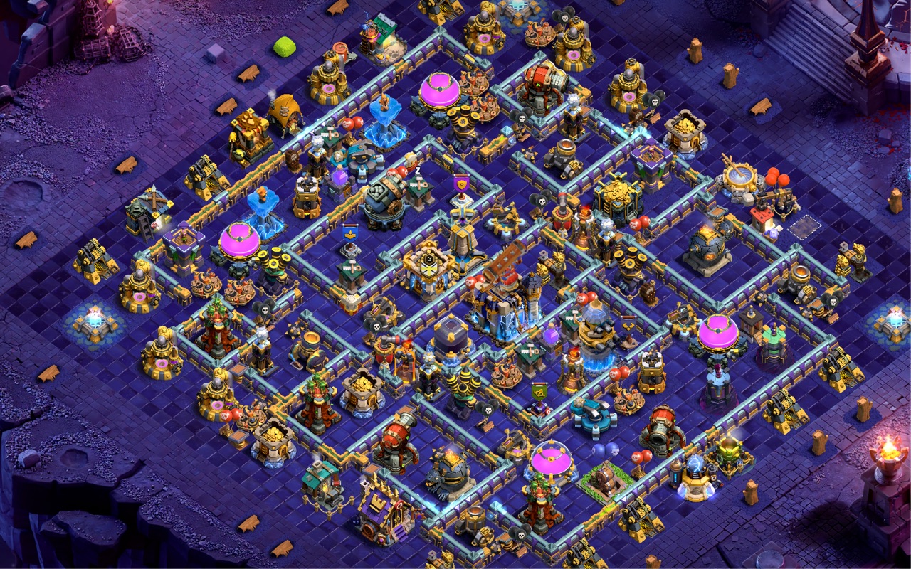 Town Hall 18 Hybrid Base layout by Sn0w0wl