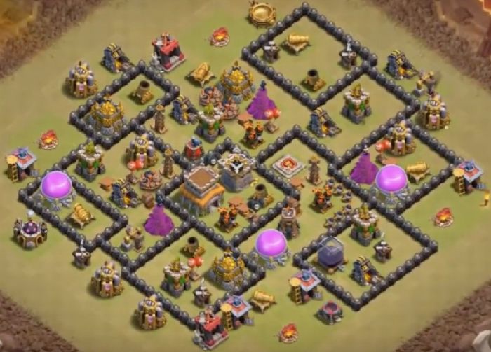 Town Hall 8 Hybrid Base layout by User