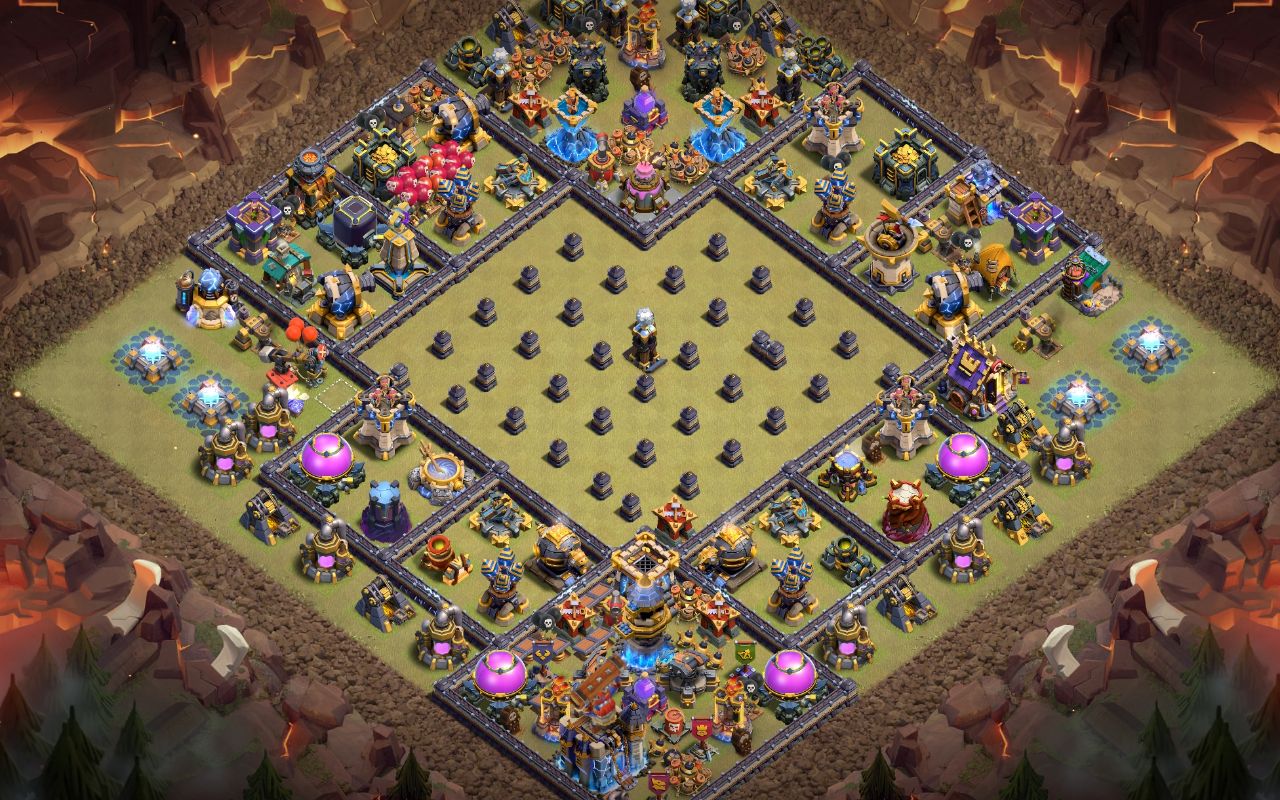 Town Hall 18 Trophy Base layout by Shakil Ahmed