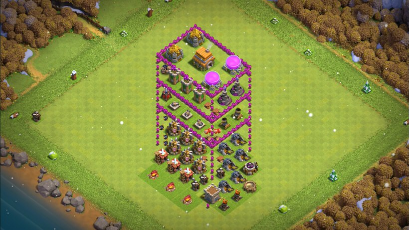 Town Hall 6 Fun Base layout by TReX