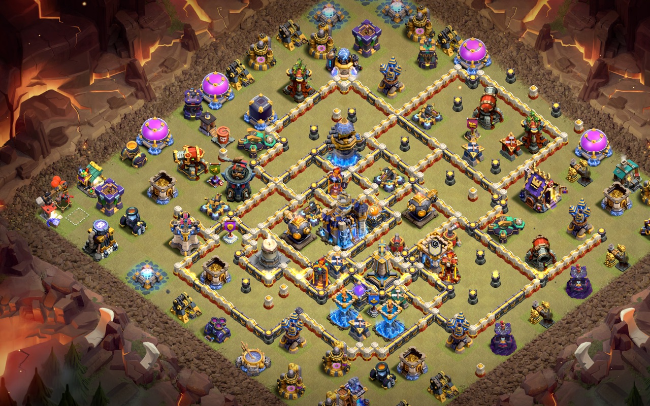 Town Hall 18 Trophy Base layout by Sn0w0wl