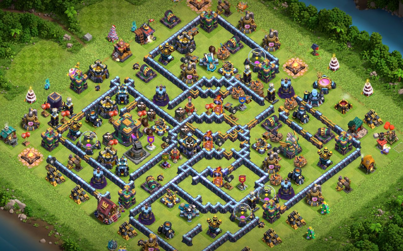 Town Hall 14 Fun Base layout by Crimson Hawk