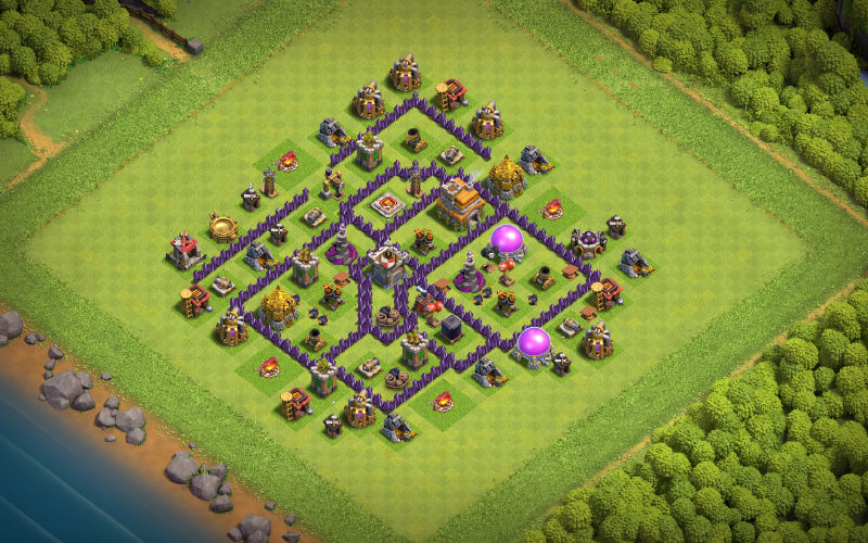 Town Hall 7 Trophy Base layout by EmZ Ninja