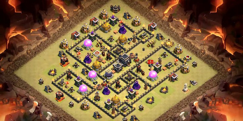Town Hall 9 War Base layout by TReX